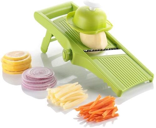 Lightweight Easy To Use Sharp Blade Rectangular Plastic Vegetable Potato Slicer  Height: 21.5  Centimeter (Cm)