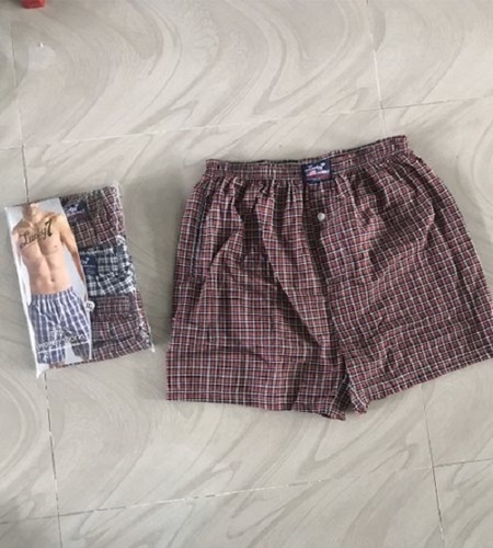 धोने योग्य पुरुषों के लिए आरामदायक और सांस लेने योग्य शॉर्ट स्लीव्स चेक्ड कैज़ुअल मिनी लोअर