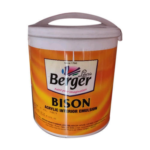 Smooth Sleek Finish Distemper Anti-Fading Acrylic Berger Interior Emulsion Paint Chemical Name: Titanium Dioxide