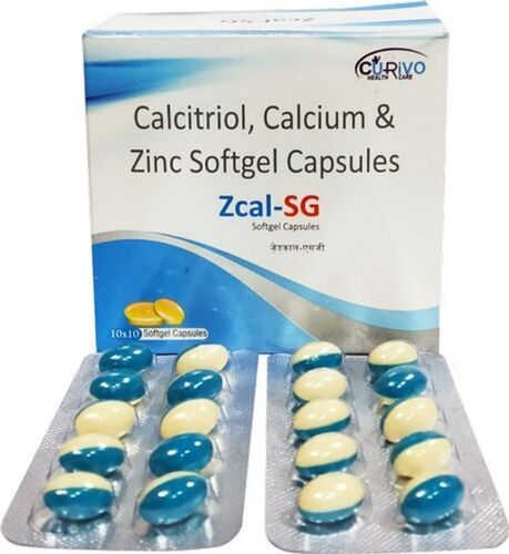 Zcal-Sg सॉफ्टजेल कैप्सूल, 10X10 कैप्सूल कूल एंड ड्राई प्लेस