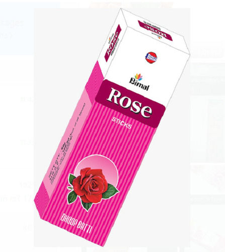 100 Percent Bamboo Rose Flavor Incense Stick Used For Meditation And Religious Burning Time: 30 Minutes