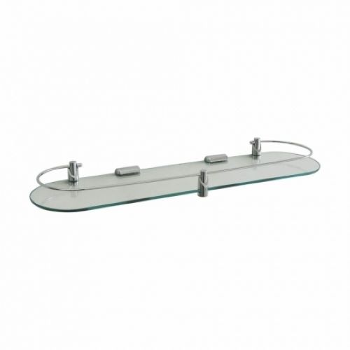 Bathroom Shelves Adjustable And Hard Structure Easy And Elegant Design Wall Fitting Glass Shelf