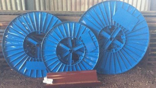 Blue 2000 Mm Corrugated Mild Steel (Ms) Cable Reeling Drum