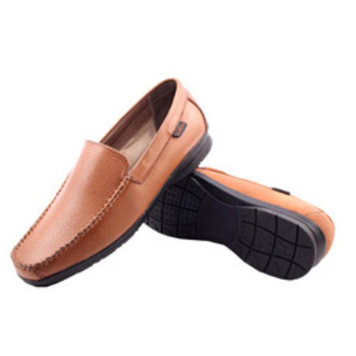 Breathable Brown Colour Designer Round Toe Style Men Non Leather Shoes For Formal Wear