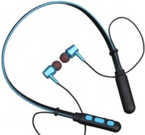 Comfortable High Bass Easy To Carry Black And Blue Wireless Bluetooth Headset Body Material: Silicon