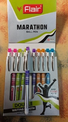 प्लास्टिक आरामदायक, चिकना और हल्के वजन का उपयोग करने में आसान बॉल राइटिंग पेन