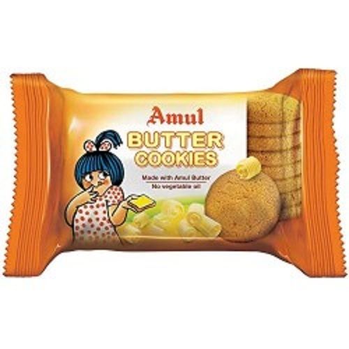 Crispy Healthy Nutritious Sweet And Tasty Amul Butter Cookies  Fat Content (%): 6 Percentage ( % )