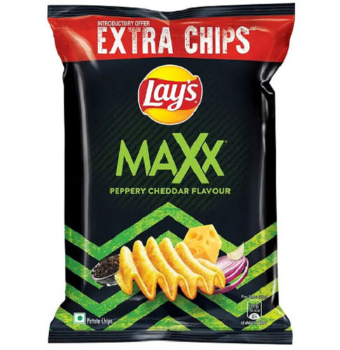 100 Percent Delicious Taste Lays Maxx Peppery Cheddar Flavor Potato Chips Packaging Size: 59 Gm