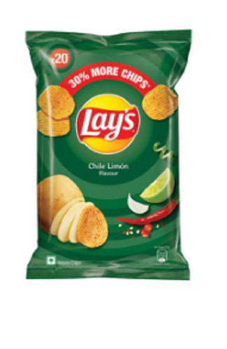 Patato 100 Percent Delicious Taste Lays Chili Lemon Flavor Potato Chips For Snacks