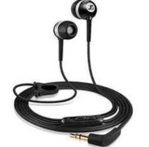 Hd Sound Light Weight And Flexible Easy To Use Black Mobile Earphone - Rubber Body, Adjustable Cable, Noise Isolation, Comfortable Fit, Mic & Remote