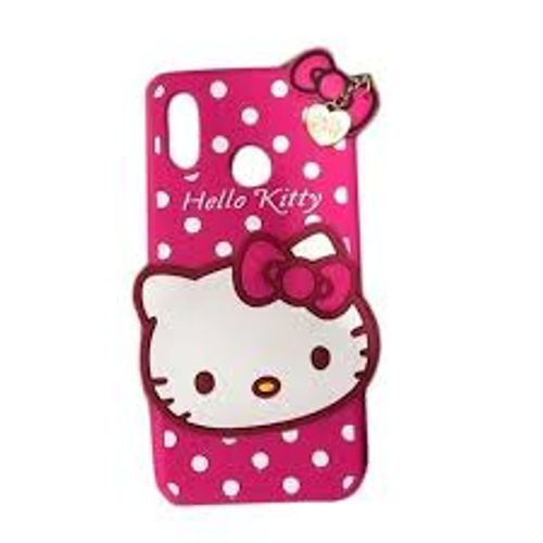 Pink Girl Mobile Back Cover - Hello Kitty