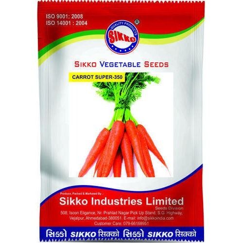 Red Healthy Natural Food Grade Dried Hybrid Super 350 Carrot Sikko Vegetable Seeds