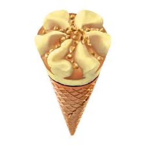 Rich Buttery Creamy And Crunchy Butterscotch Cone Ice Cream Fat Contains (%): 26 Percentage ( % )