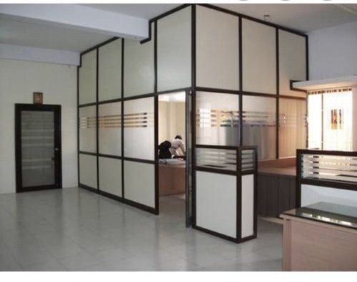 Black Ruggedly Constructed Scratch Resistance Long Durable Plain Aluminum Partition