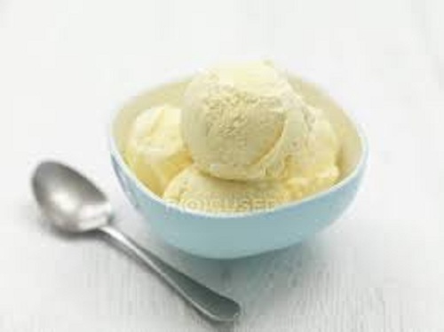 Yellow Colour And Sweet Vanilla Ice Cream