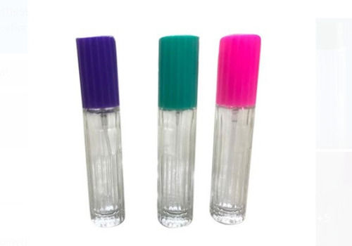 Glass Material Multicolor And Transparent Colour Perfume Bottle 60 Ml Capacity Height: 3 Inch (In)