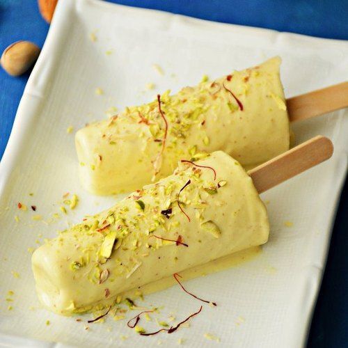 Yellow  Classic Creamy And Rich Taste Sweet Delight Dessert Kulfi Ice Cream 