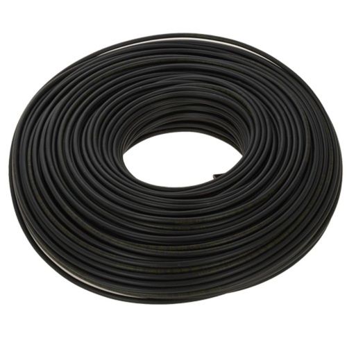 50 Hertz Frequency 90 Meter Length 24 Volt Single Core Flexible Black Electric Copper Wires