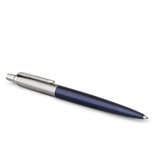 Plastic Lightweight And Easy To Use Comfortable Grip Blue Sliver Metal Ballpoint Pen