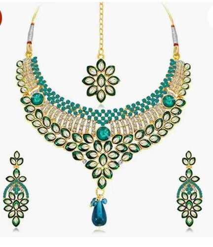 Kundan Necklace Sets, Set Contain 1 Necklace And 1 Pair Of Earrings