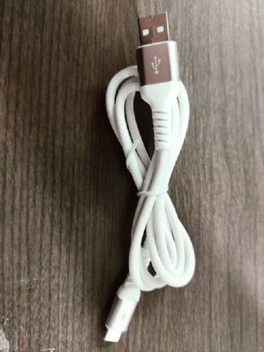 Pvc Light Weight Compatible Fast Charging Heat Resistant Portable White Usb Data Cable