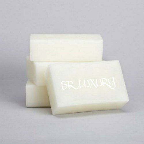 White Purely Natural And Contains The Natural Humectant Moisturizer Known As Glycerin Rectangular For Handmade Herbal Soap 30 G