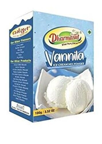 Green Suitable For Vegetarians Dharmasut Vanilla Ice Cream Powder 100 Grams