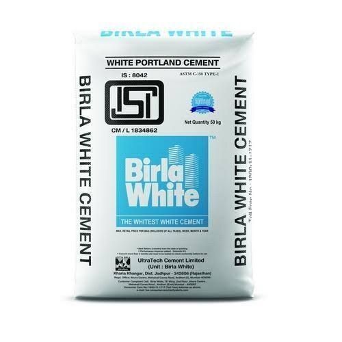 Weather Resistant Fast Hardening High Binding Capacity Birla White Cement  Initial Setting Time: 30 Minutes