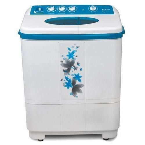 Semi-Automatic White And Blue Semi Automatic Washing Machine With 6.5 Kg Capacity For Domestic Use