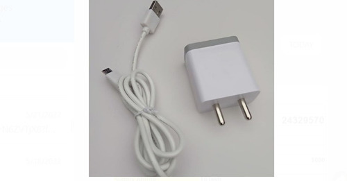 White Colour 9 Watt Plastic Material Usb Data Cable With Mobile Phone Charger