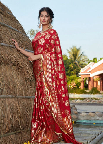 Buy Red Designer Party Wear Art Soft Silk Sari | Party Wear Sarees