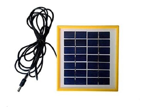 2.5 Watt White And Black Plastic Body Monocrystalline Silicon Portable Solar Panel Cable Length: 2  Meter (M)