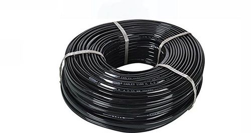 240 Volt Single Core Black Flexible Electric Aluminium Wires 90 Meter 6 Mm Conductor Material: 1