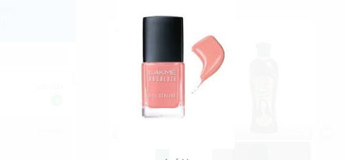 30 Ml Packaging Size Pink Color Liquid From Water Proof Lakme Nail Color