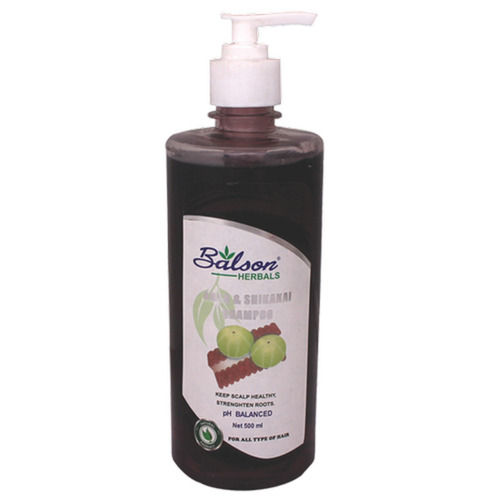 Balson Herbal Amla And Shikakai Hair Shampoo, Ph Balacned, 500 Ml Pack Shelf Life: 1 Years