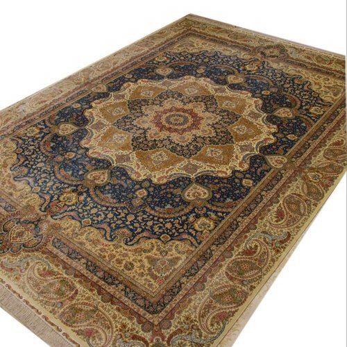 Beautiful Attractive Easy To Clean Rectangular Multicolor Antique Designer Carpet  Quick Drying