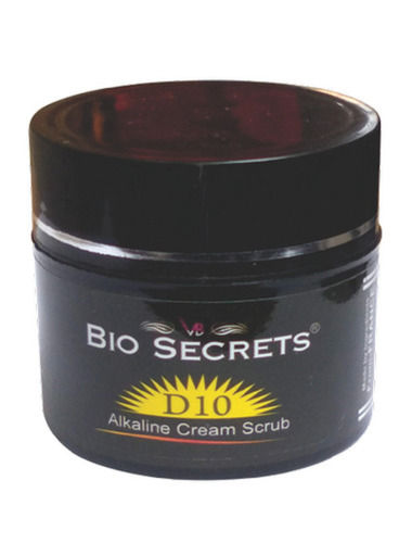 Bio Secrets D10 Alkaline Cream Face Scrub With Essential Oil, 100 Gm Pack Ingredients: Herbal