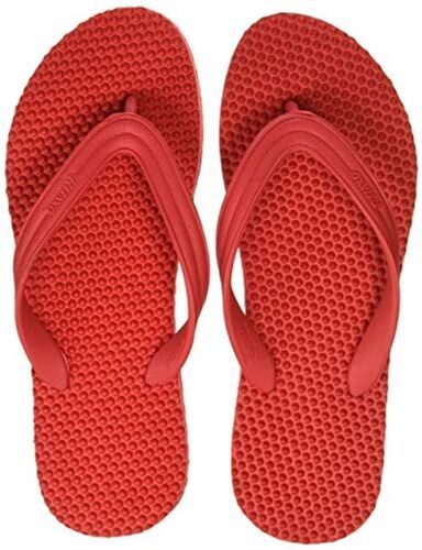 Rubber Comfortable Breathable Reasonable Lightweight Outstanding Mens Red Slippers 