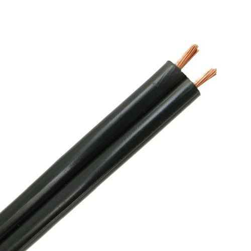 Double Core Flexible Heat Resistance Pvc Insulated Copper Black Power Cable  Voltage: 220 Volt (V)