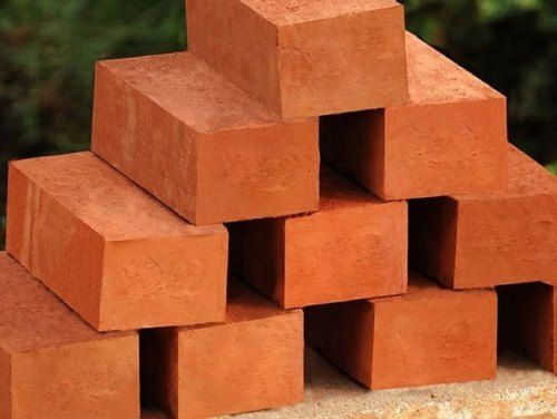 Red Rectangular Shape Dust Free Strong Chamber Bricks.For Construction