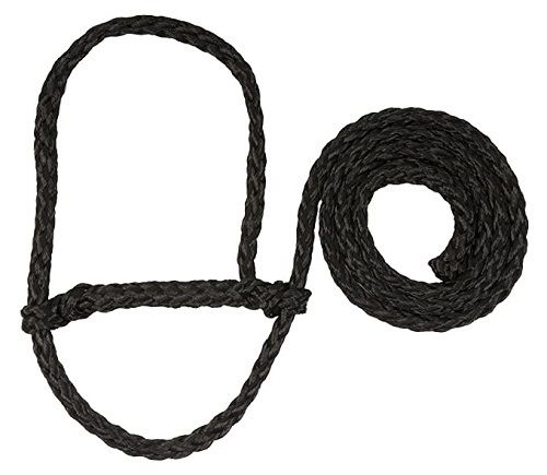 Light Weight Black Weaver Leather Livestock Soft Poly Rope Sheep Halter
