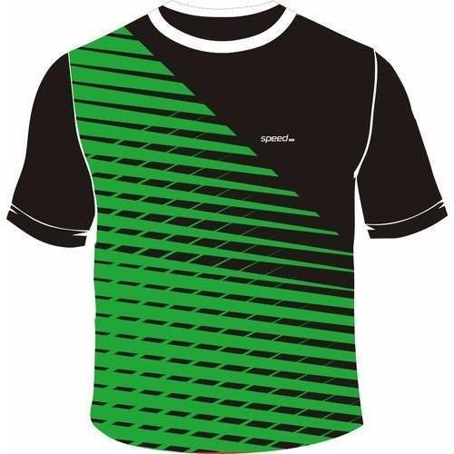 Men Comfortable Breathable Light Weight Black And Green Sport T-shirt