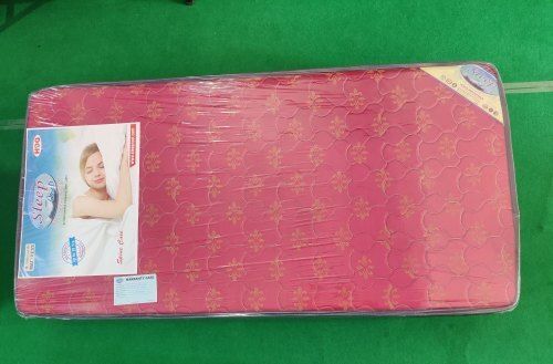 Skin Friendly High Density Foam Lightweight Comfortable Printed Red Mattress