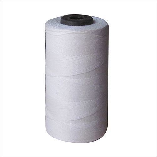 High Tenacity Light In Weight Polyester Twisted White Plain Polyester Thread Length: 150  Meter (M)