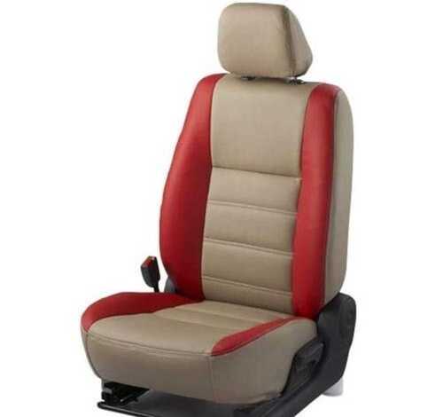 Water Proof Comfortable Soft Skin Friendly Leather Red And Brown Car Seat Cover