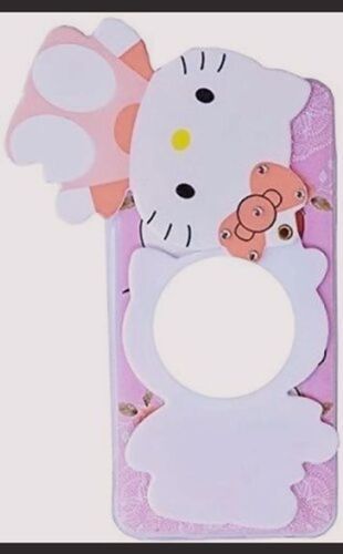 Beautiful Pink Light Weight Dust Proof Easy To Carry Kitty Mobile Covers  Body Material: Rubber