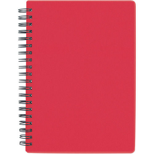 Easy To Carry Light Weight Hard Cover Extra Smooth Red Spiral Notebook