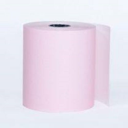 Eco Friendly Tear Resistance Chemical Coating Pink Thermal Paper Roll Size: 80Mm