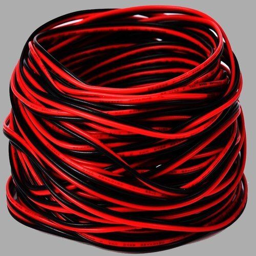 Copper Fire Proof Safe And Secure Light Weight Black Red Pvc Insulated Electrical Wire For Electric Fitting