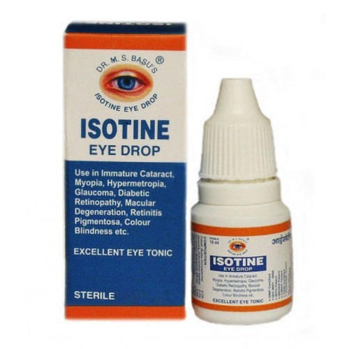 Isotine Plus USA Eye Drops – For Red Eyes, Glaucoma, Cataracts – Travel Size